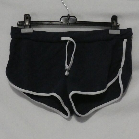 H&M - Divided - Basic | medium | Navy Blue Sweat Shorts With White Trim - Picture 1 of 14